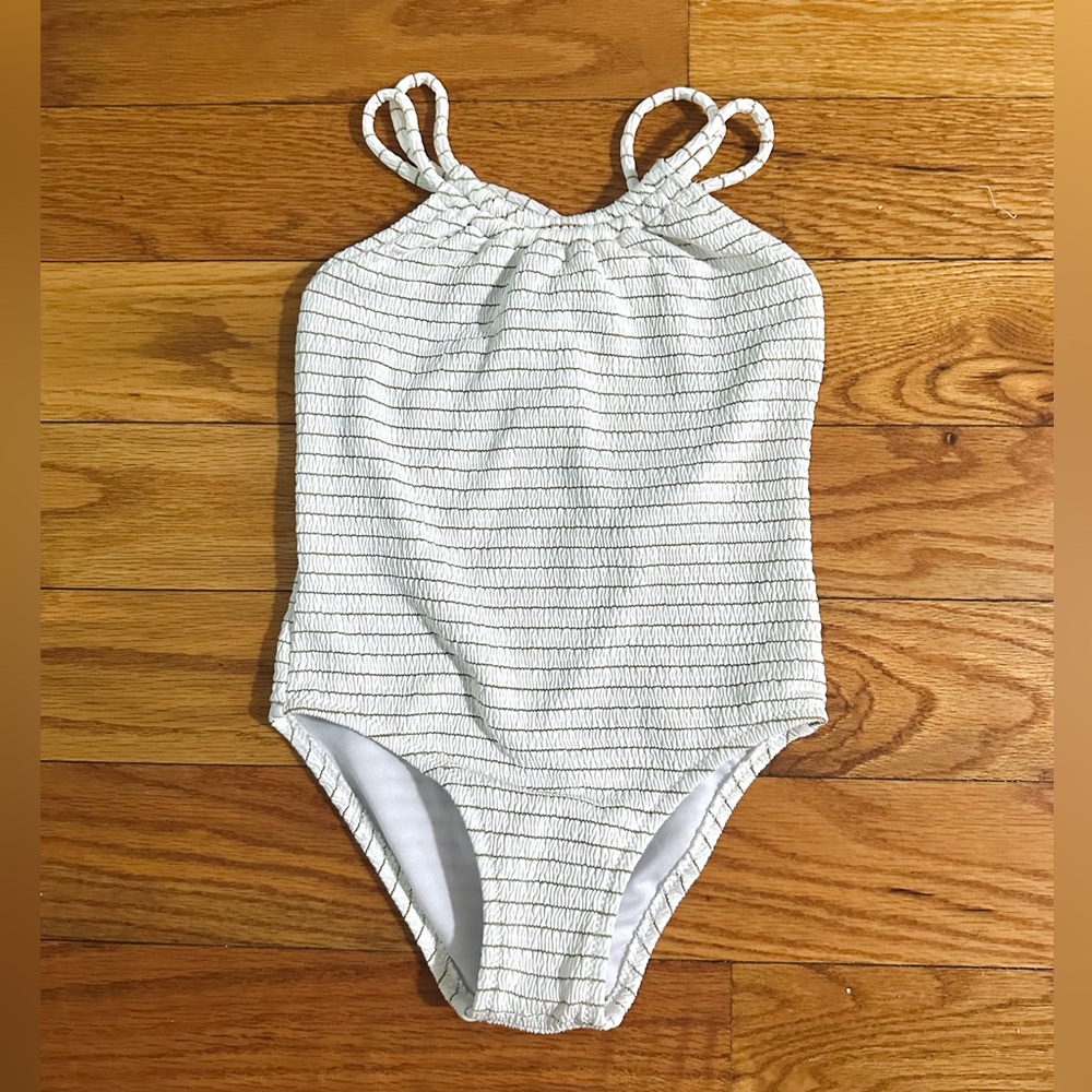 Zara striped onepiece swimsuit size 6-7Y